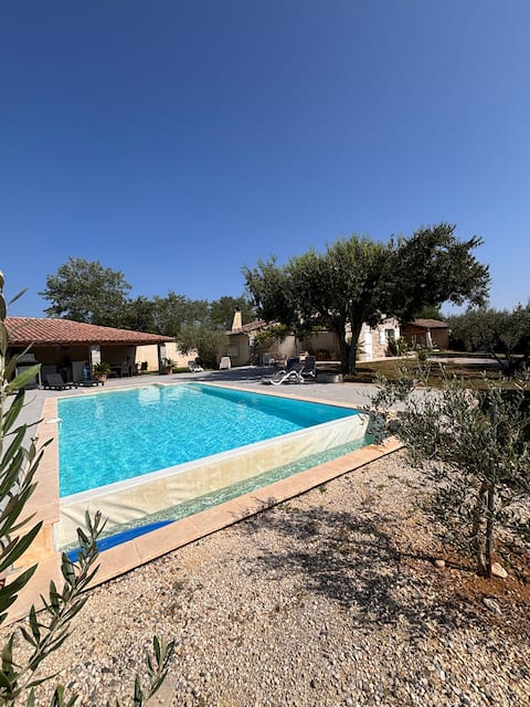 Charming stone house, private pool, Ruoms