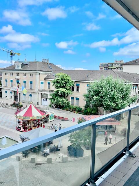 City nice Vu, Near Geneva WiFi Netflix Tram 5 min.