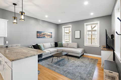 Successful Airbnb property: Modern Luxury | Free Parking, Near T | Home Cinema in East Boston