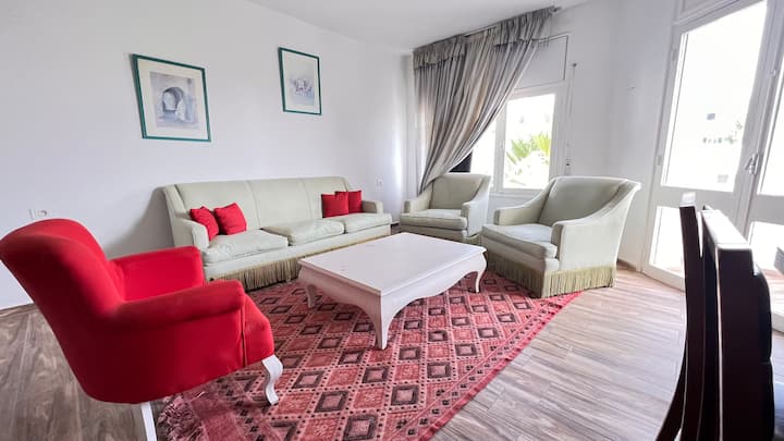 Cosy 3 Pièces Art Déco Wifi Tv Cuisine Balcon Vues - Tunis