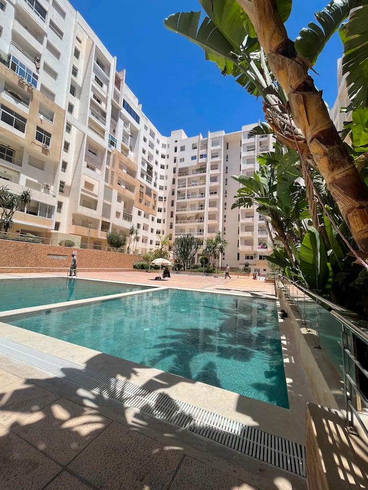 Studio Moderne Avec Piscine / Check-in Autonome - Agadir