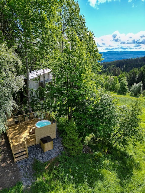 Unique treetop cabin- LAUV Tretopphytter