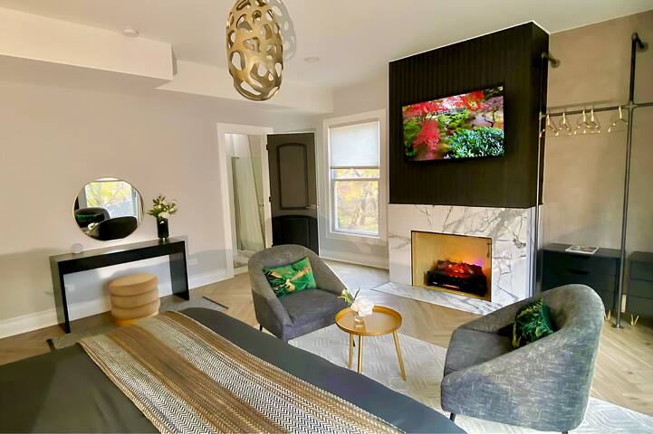 “Maison Blanc Noir” ~ Chicago Mansion w/ King Beds gallery image 4