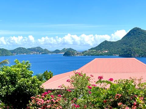 La Maison Bambou, panorama of the Bay of Saintes