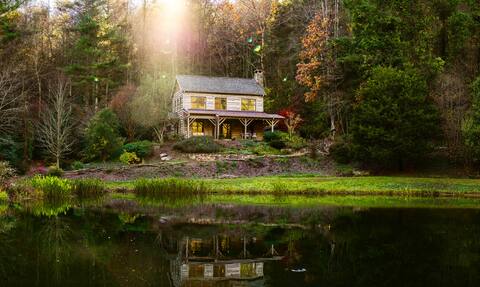 Mountain house on 49acres streams•ponds•trails