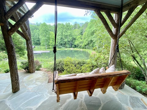 Mountain house on 49acres streams•ponds•trails