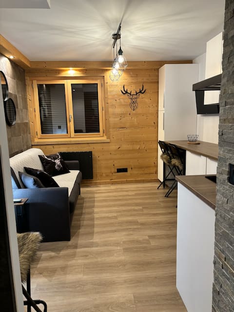 Popular Airbnb listing: Studio 2 people "Esprit Chalet" lake view in Les Angles