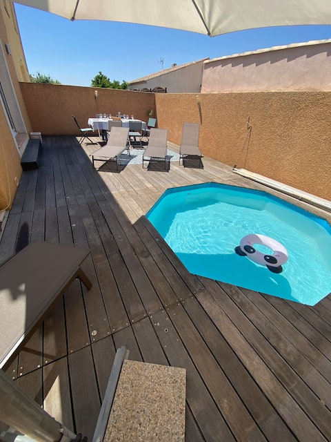 Belle villa, 6 pers, clim, wifi