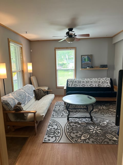 Home by Kirkwood Ave leads straight downtown & IU