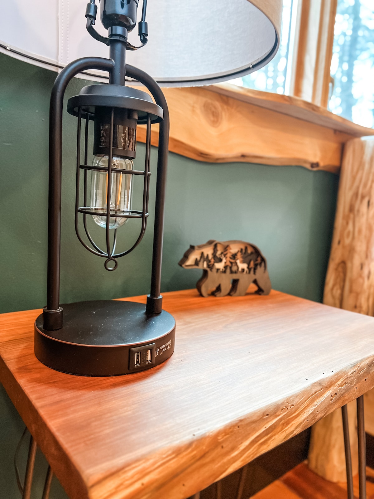 USB charging ports in every bedroom at Sweet River Lodge in Tionesta