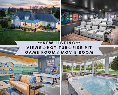 *NEW* Movie & Game Room• Hot Tub• Fire Pit• Dogs