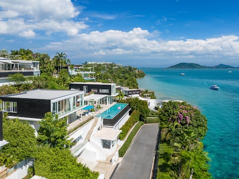 Phuket Yamu 1st Line Sea View 6 Bedroom Detached Villa Ultra Long Infinity Pool Walking Beach 1800 S
