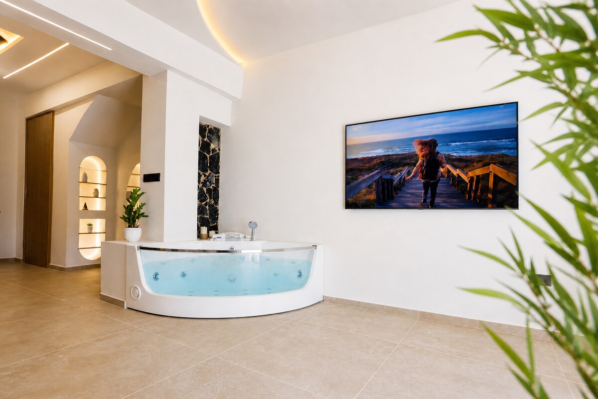 Aphrodite Suite Romantic Jacuzzi Fireplace Retreat - Houses for