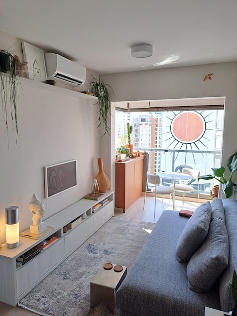 Airbnb em destaque: 1 bedroom apartment with parking space in Jardins em Vila Mariana