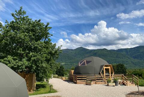 luxury dome with spa and sauna