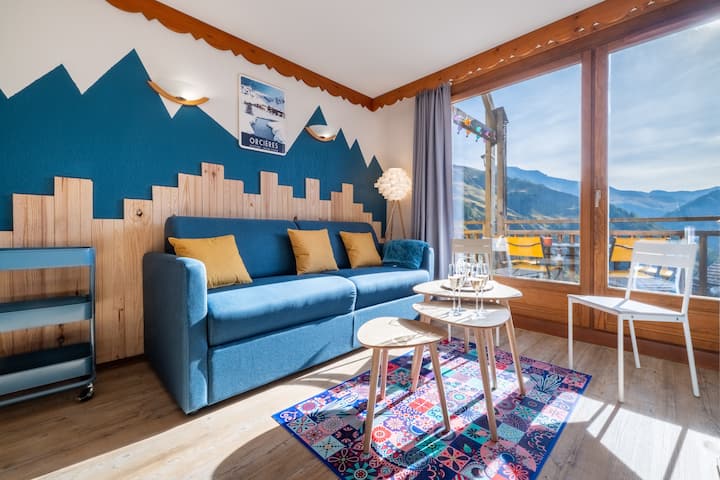 T3 Vue Montagne Parking 80m Pistes Fibre Et Ménage - Orcières Merlette