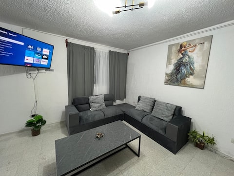 Centrally located, and equipped 30 meters from the beach