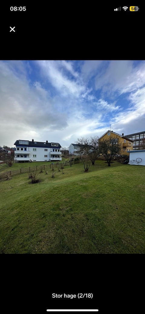 Romslig tre-roms leilighet på Lade