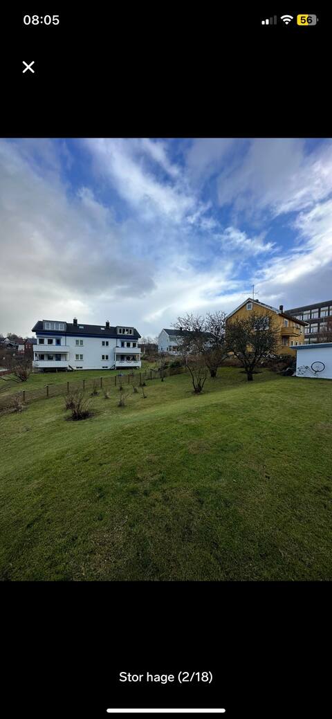Romslig tre-roms leilighet på Lade