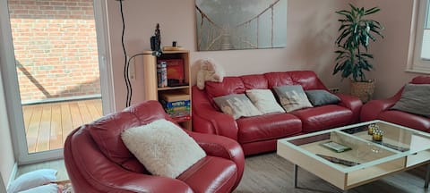 Top Airbnb: Holiday apartment 1 Kingsize bedroom in Diepholz