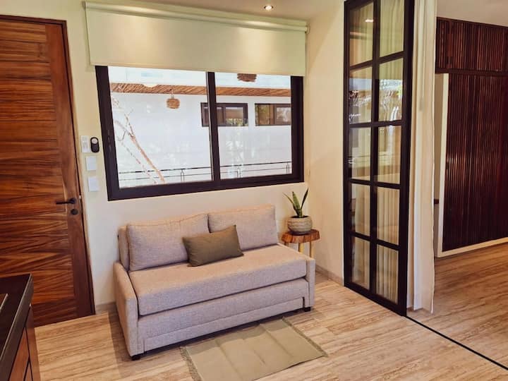 Obývačka s rozkladacou pohovkou 