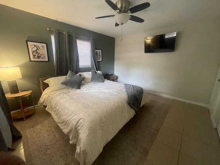 Master Bedroom with Smart Tv