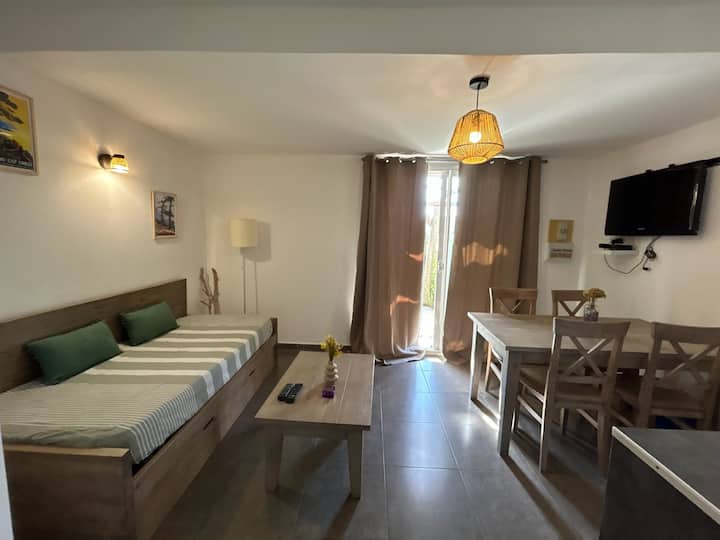 Mini-villa, Plage 400m à Pied,vue Parc,2/4pers T2 - Palombaggia