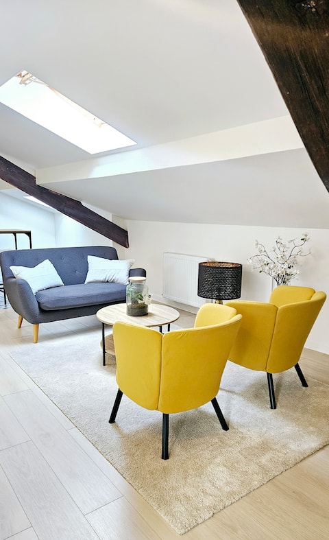 Charming 2-bedroom apartment in the heart of the city, near the train station and HEC Paris.