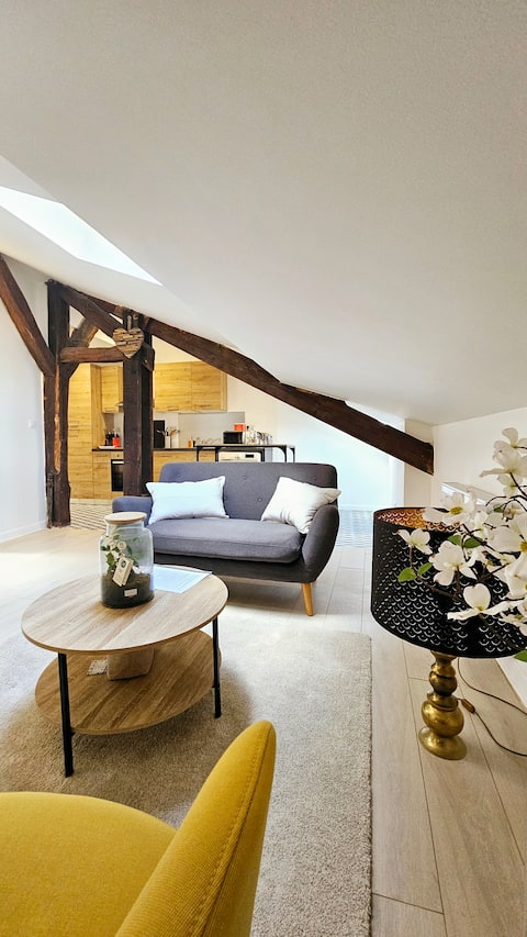 Charming 2-bedroom apartment, hyper center, near train station and Hec