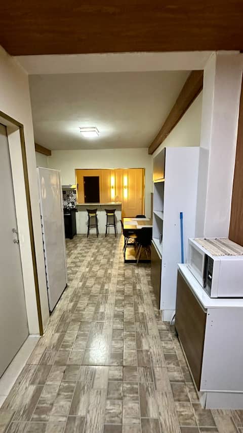 Ground floor apartment, sleeps up to 8 people.