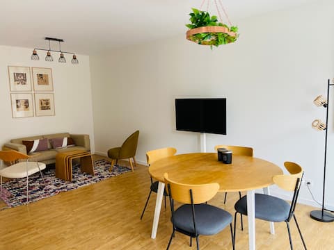 Cozy 2 bedrooms, terrace, Centre Mouvaux