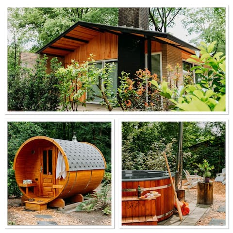 Forest Bungalow 2 * Hot tub & Sauna * Nature