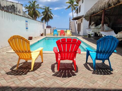 Beachfront home in Poneloya
