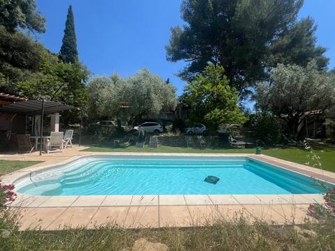 Private villa and pool