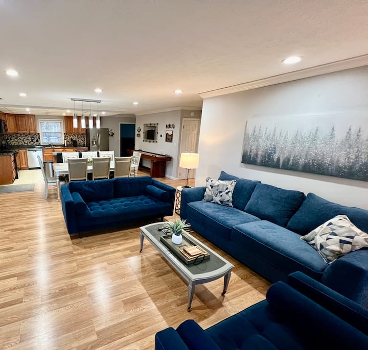 Living Room with Sleeper Sofa and Memory Foam Mattress purchased Feb 2024