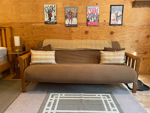 Popular Airbnb listing: “The Glamping Loft”- glorified “dry” camping! in Mat / Su Valley