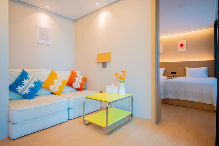 H-09 • 2beds+소파베드 | 고층 포인트 오션뷰 트리플 | 최대5인 - Busan