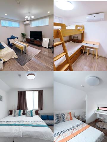 JR駅4分92 ㎡一戸建丸貸し，4寝室7Bedsコンビニ1分最大10名 gallery image 4