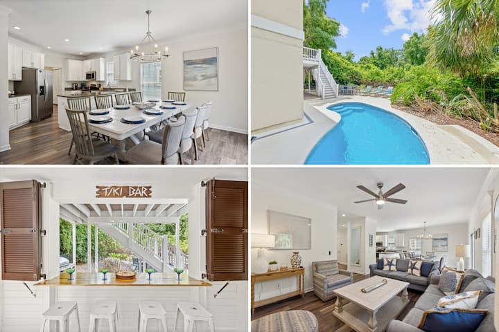Folly Field Escape | Pool + Beach Access - Hilton Head Island, SC