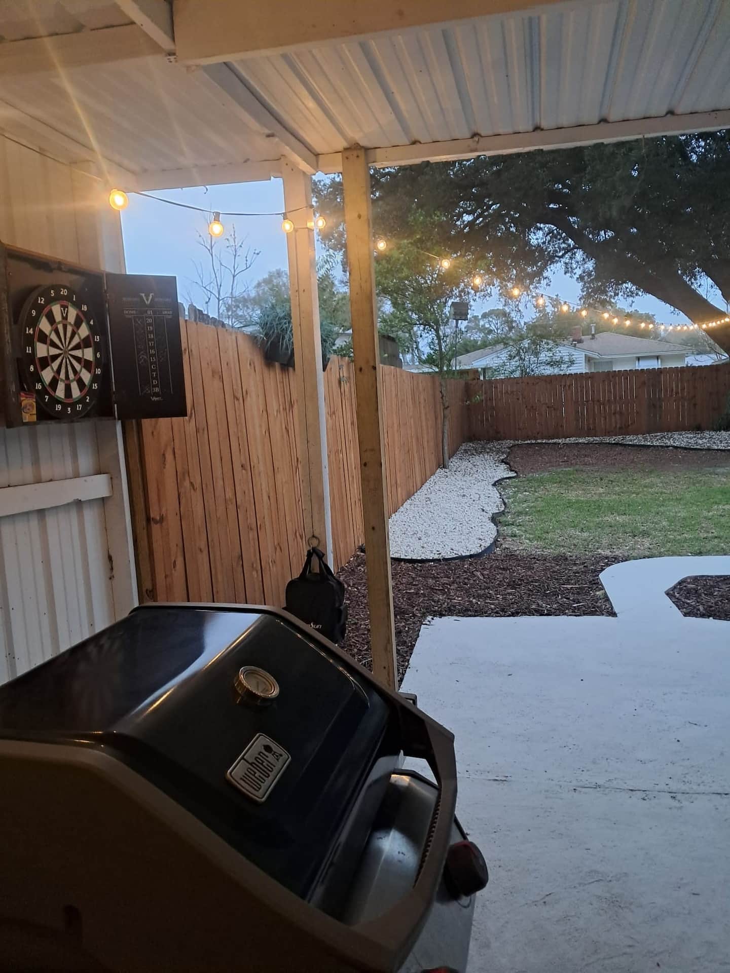 Covered patio