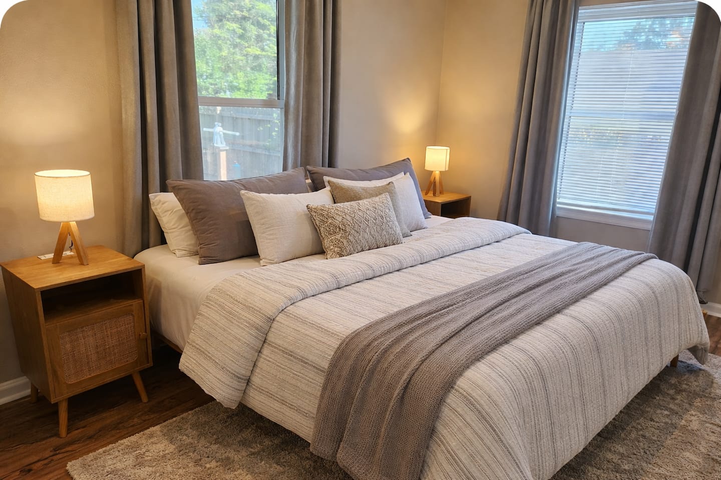 Primary bedroom — King bed