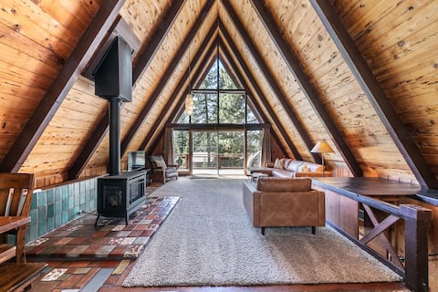 Popular Airbnb listing: October Weekends Off! Enjoy Fall at Retro A-Frame in Kings Beach