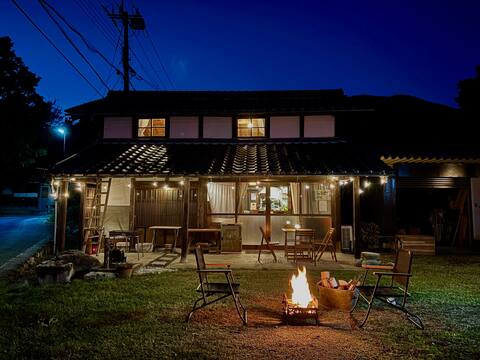 【Old House Glamping】With a Cafe / BBQ /8ppl