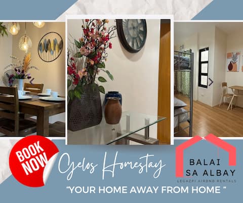 Gelos Homestay|6 Guests 3 Bedroom|Near SM Legazpi