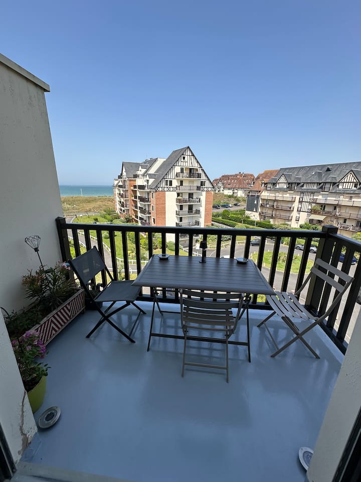 Très Beau F1 Vue Mer Accès Direct Plage - Cabourg