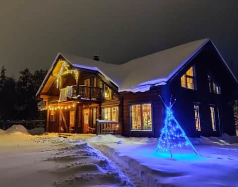 Riverside log house
Villa Virta in Muonio