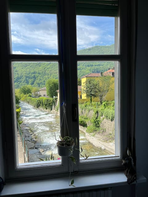Artist's apartment by the river