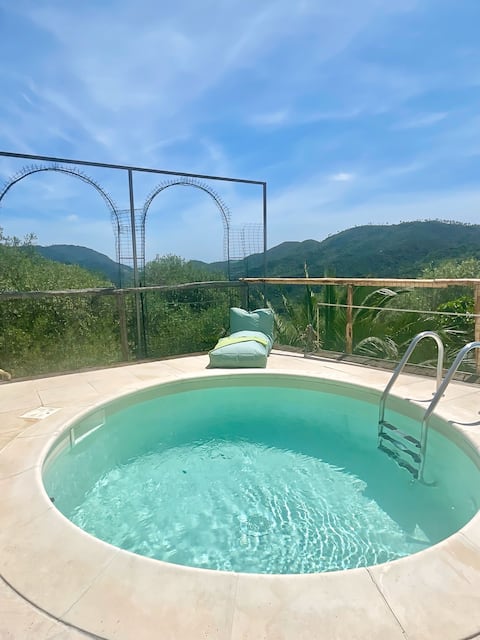 Villa Vedetta Charm with Sea View & Pool in Nature