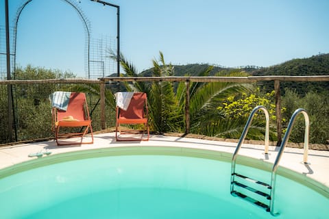 Villa Vedetta Charm with Sea View & Pool in Nature