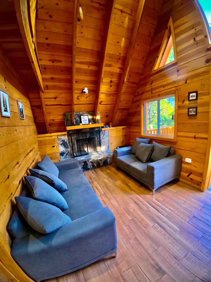 Glampingmoret Hermosa Cabaña Alpinam3 Con Chimenea - Nuevo Leon